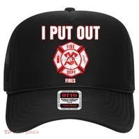 Halloween Costume Funny Firefighter I Put Out Fires Firemen Hat thumb 0