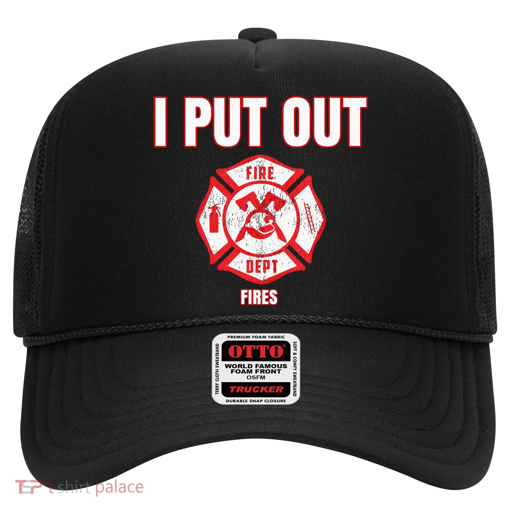 Halloween Costume Funny Firefighter I Put Out Fires Firemen Hat