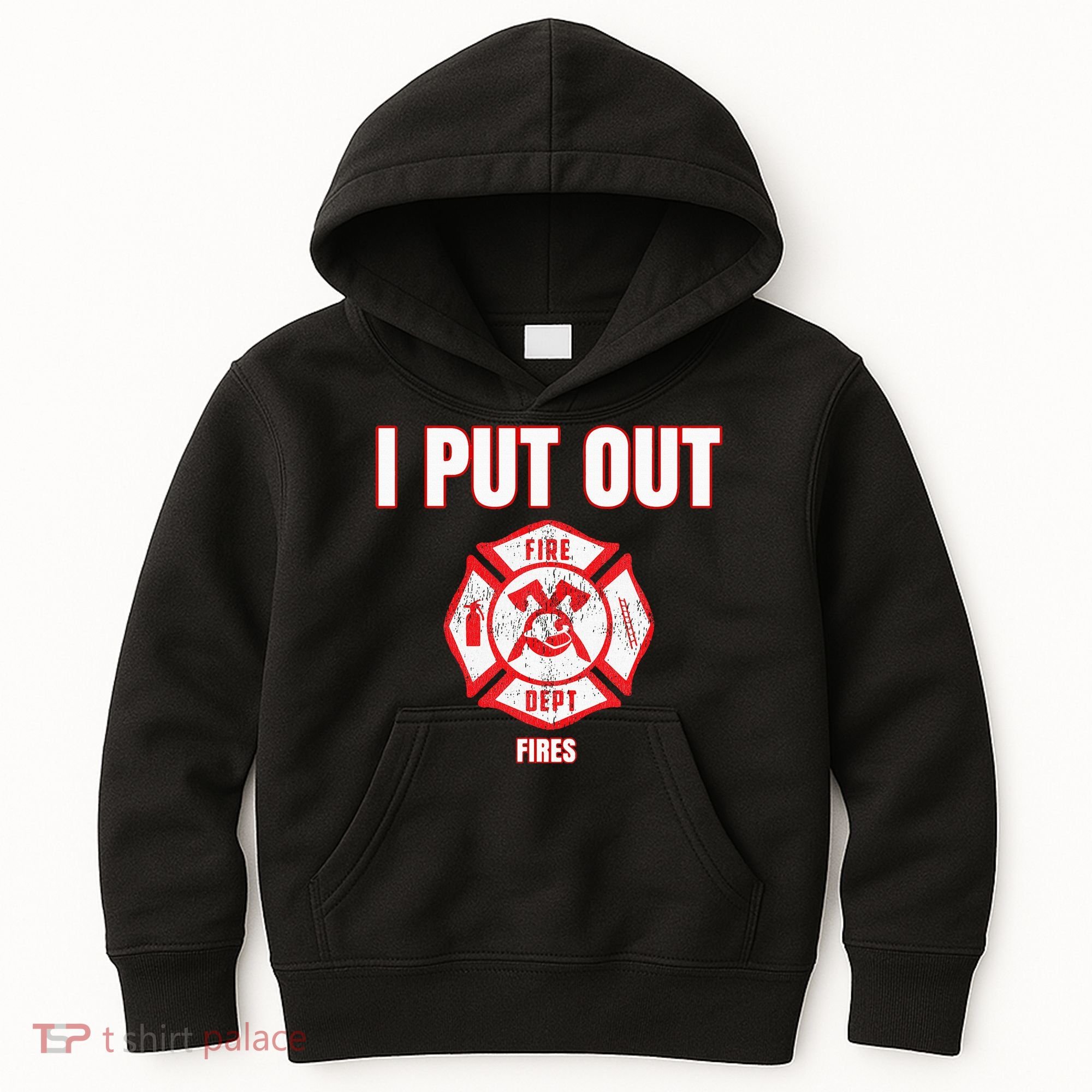 Halloween Costume Funny Firefighter I Put Out Fires Firemen Kids Hoodie