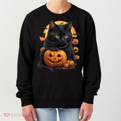 Halloween Cats Funny Cat Halloween Women's Sweatshirt