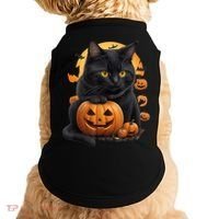 Halloween Cats Funny Cat Halloween Doggie Tank thumb 0