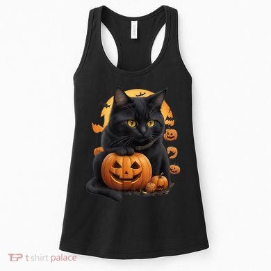 Halloween Cats Funny Cat Halloween Women's Tank Top