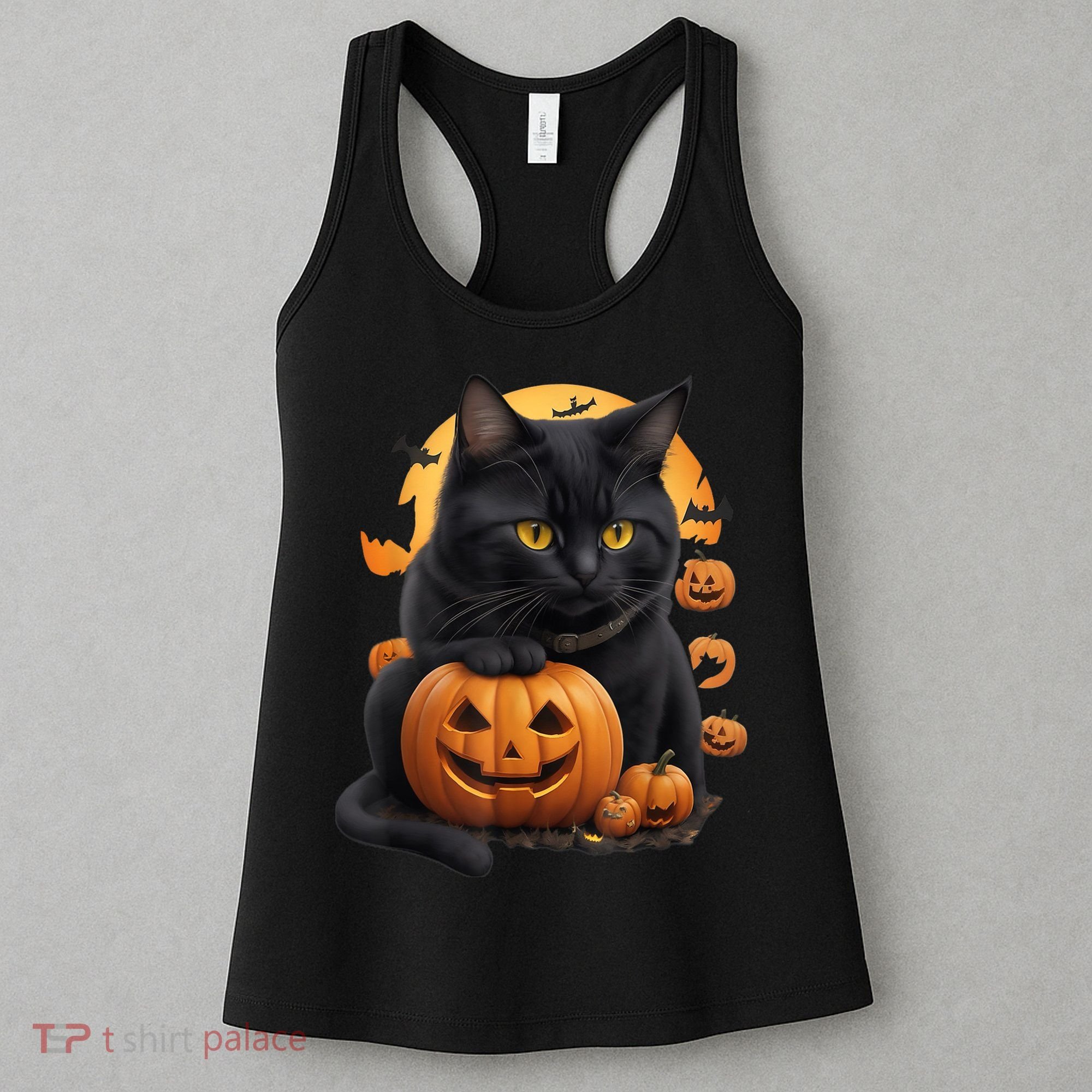 Halloween Cats Funny Cat Halloween Women's Tank Top