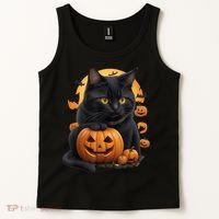 Halloween Cats Funny Cat Halloween Tank Top thumb 2