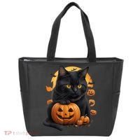 Halloween Cats Funny Cat Halloween Tote Bag thumb 0