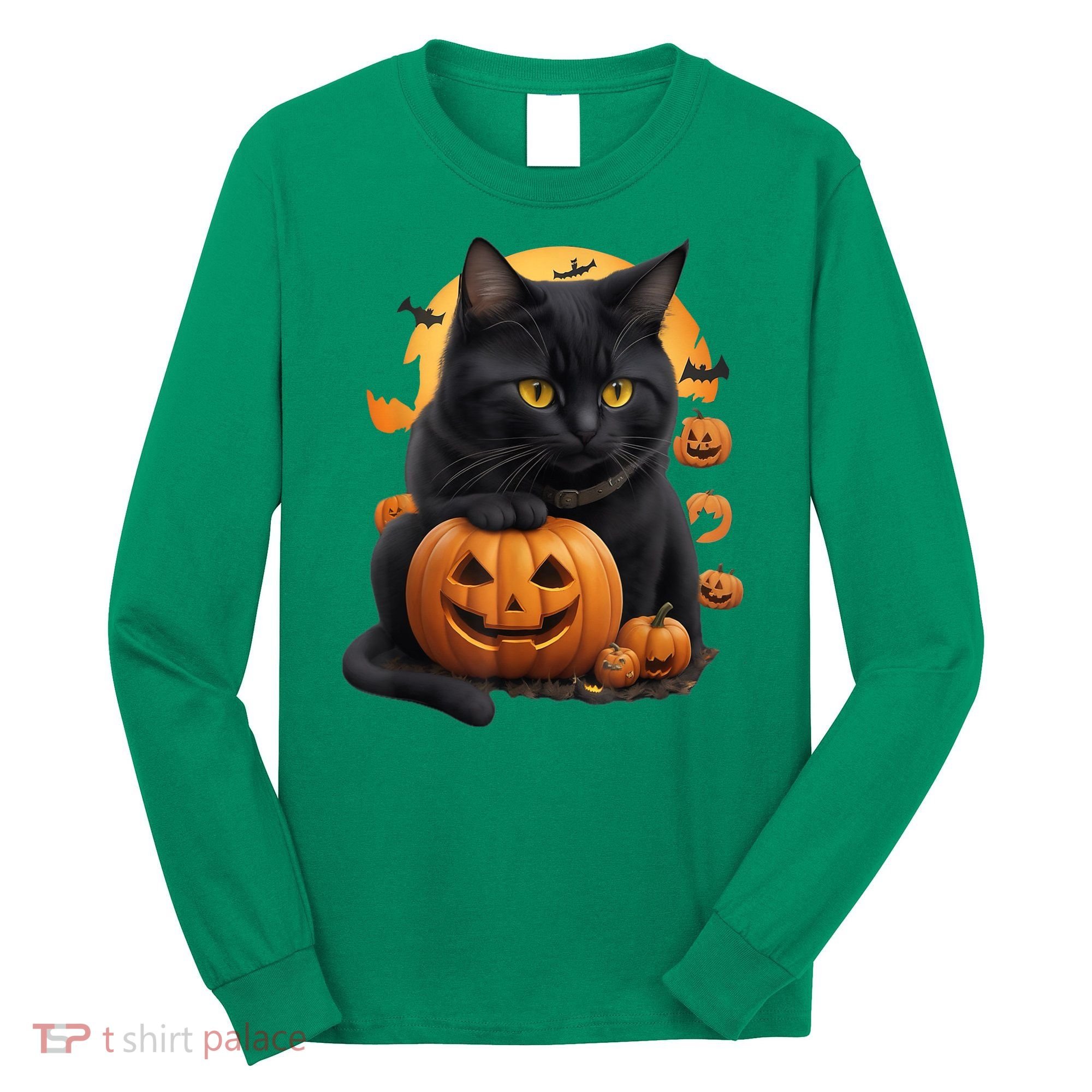 Halloween Cats Funny Cat Halloween Long Sleeve Shirt