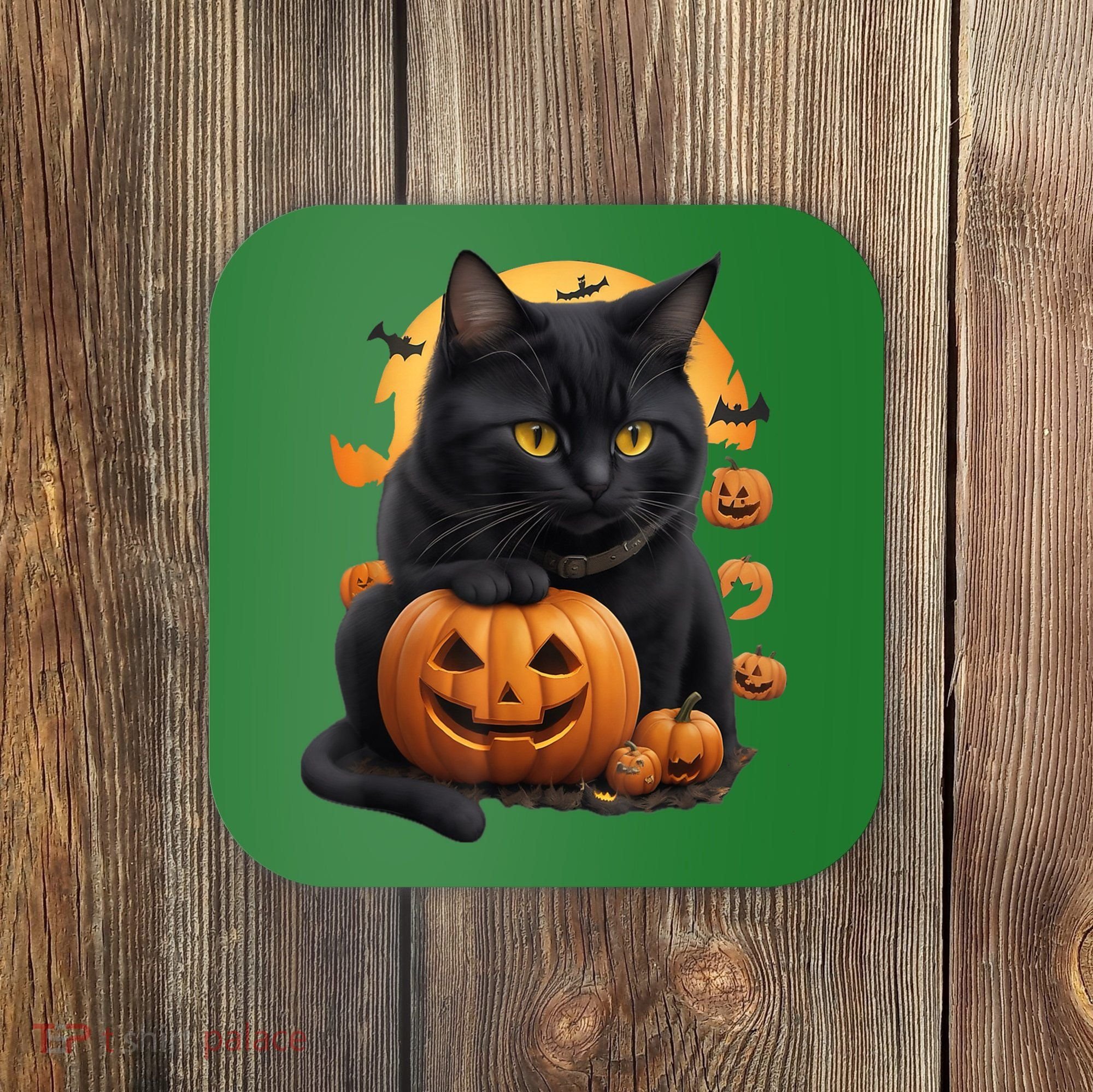 Halloween Cats Funny Cat Halloween Coaster