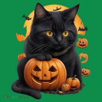 Halloween Cats Funny Cat Halloween Coaster thumb 2