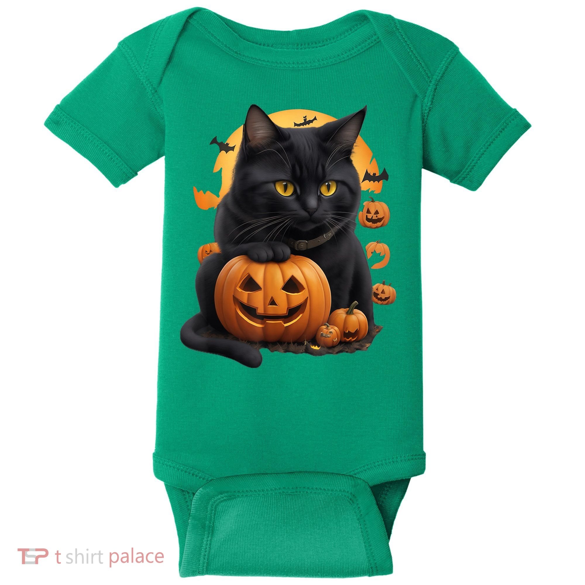 Halloween Cats Funny Cat Halloween Baby Bodysuit