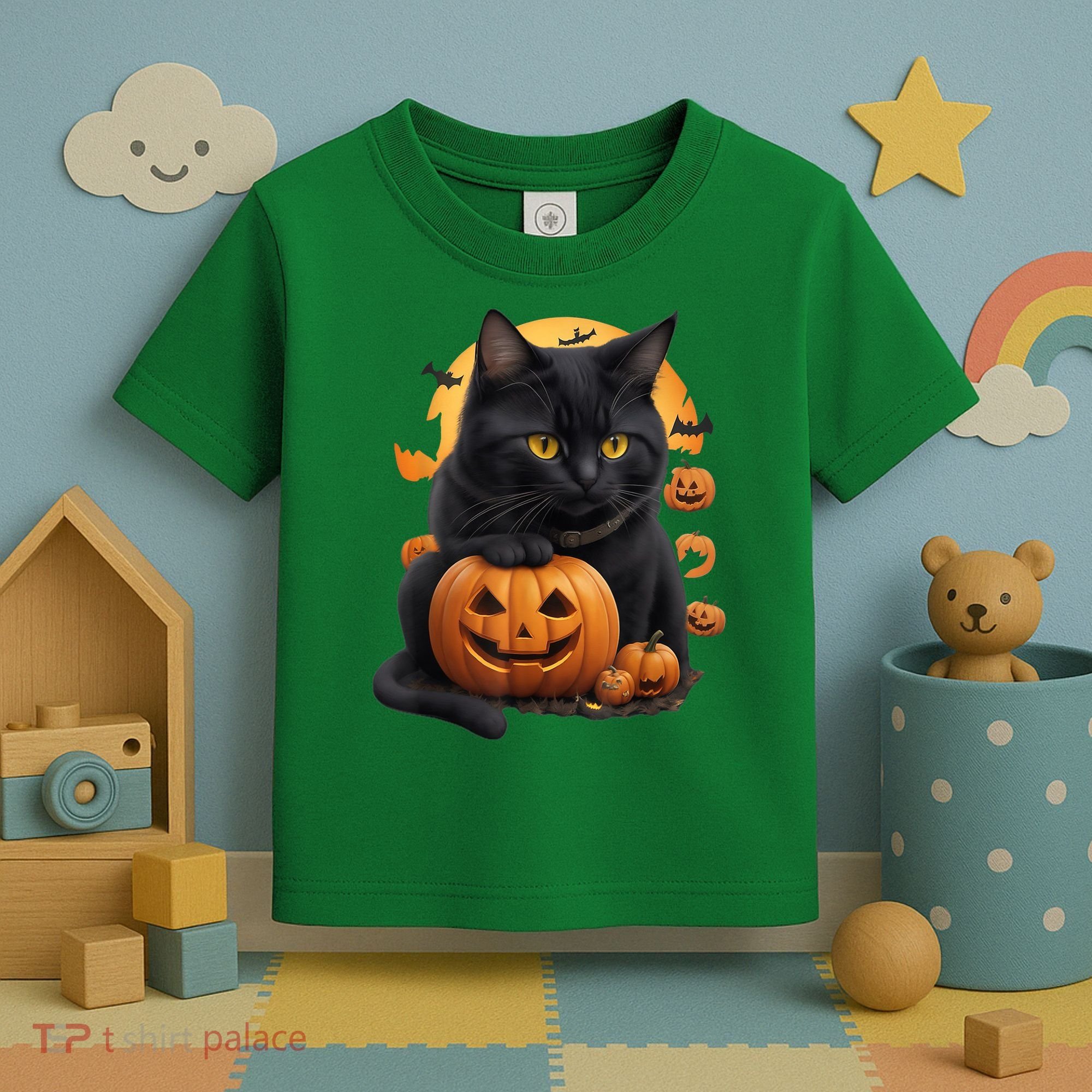 Halloween Cats Funny Cat Halloween Toddler T-Shirt
