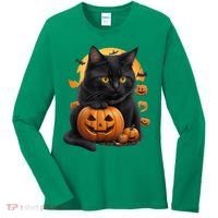 Halloween Cats Funny Cat Halloween Women's Long Sleeve Shirt thumb 0
