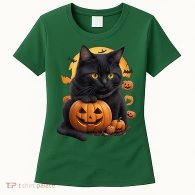 Halloween Cats Funny Cat Halloween Women's T-Shirt