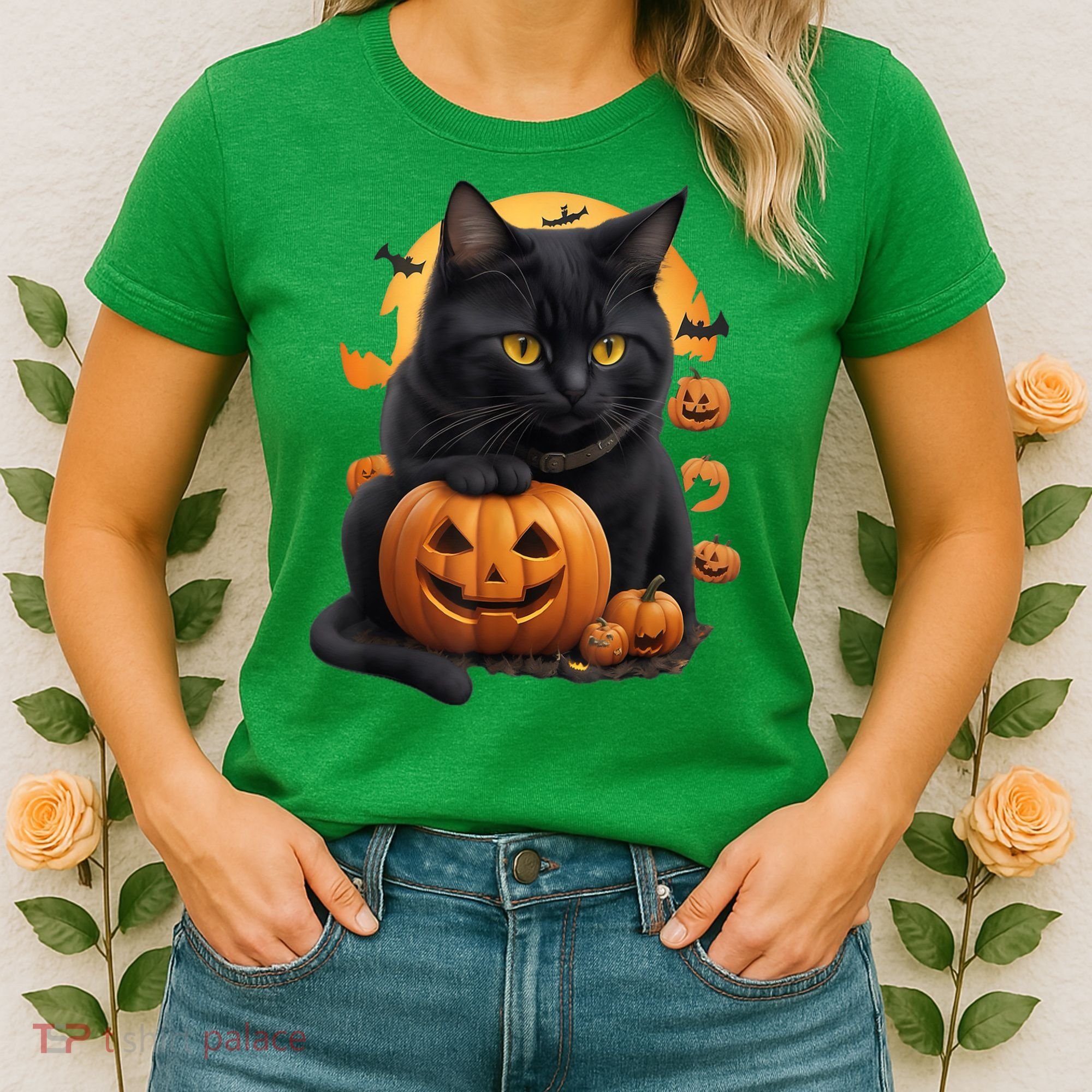 Halloween Cats Funny Cat Halloween Women's T-Shirt