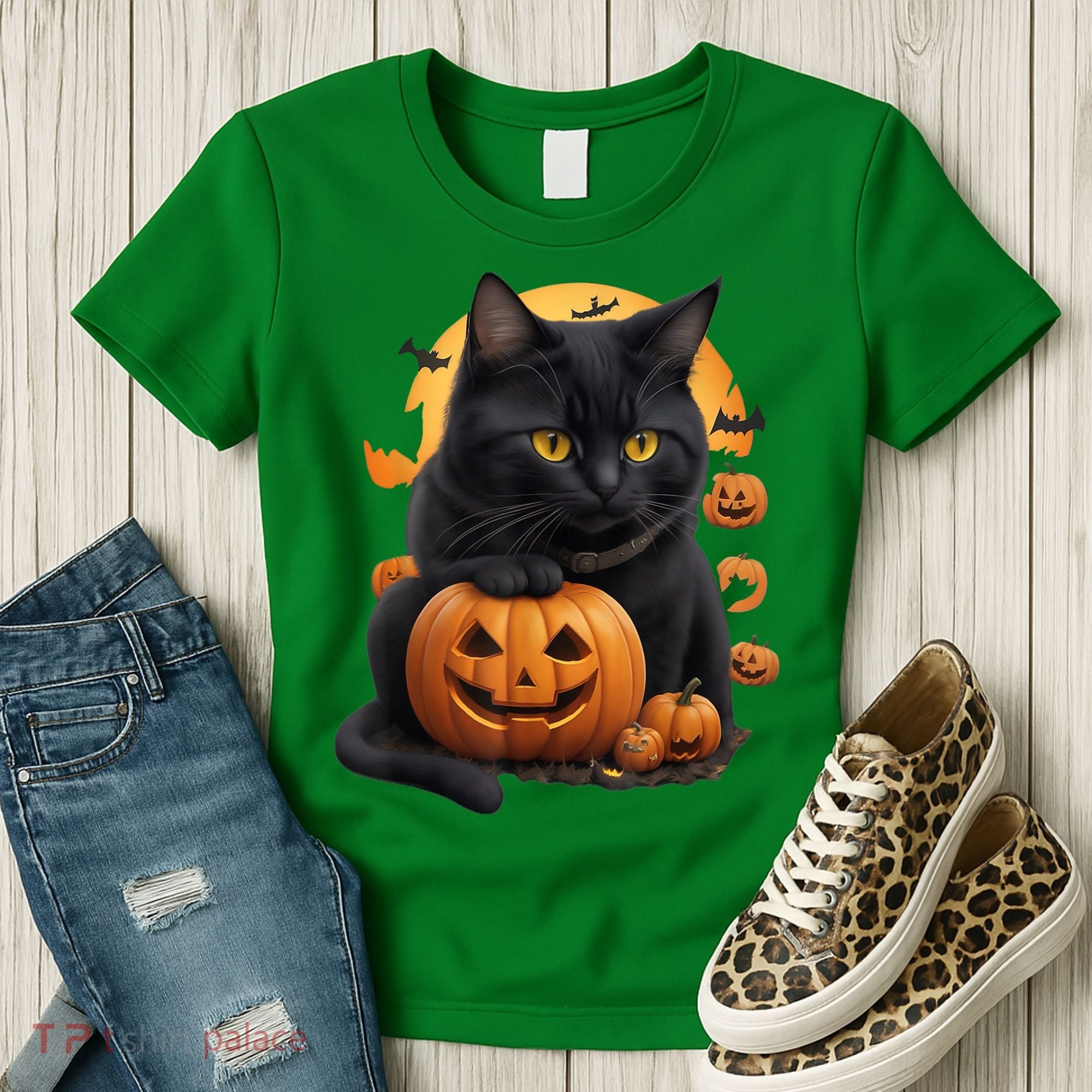 Halloween Cats Funny Cat Halloween Women's T-Shirt