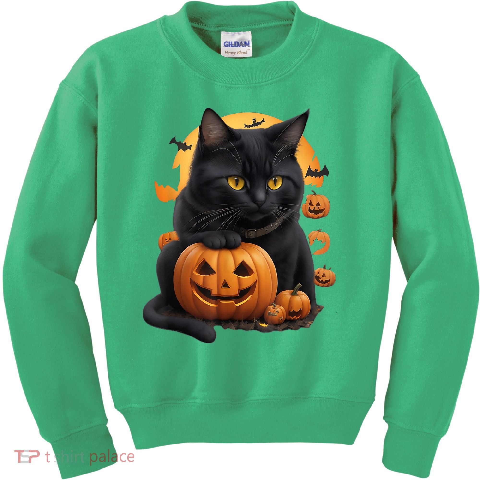 Halloween Cats Funny Cat Halloween Kids Sweatshirt