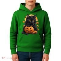 Halloween Cats Funny Cat Halloween Kids Hoodie thumb 4