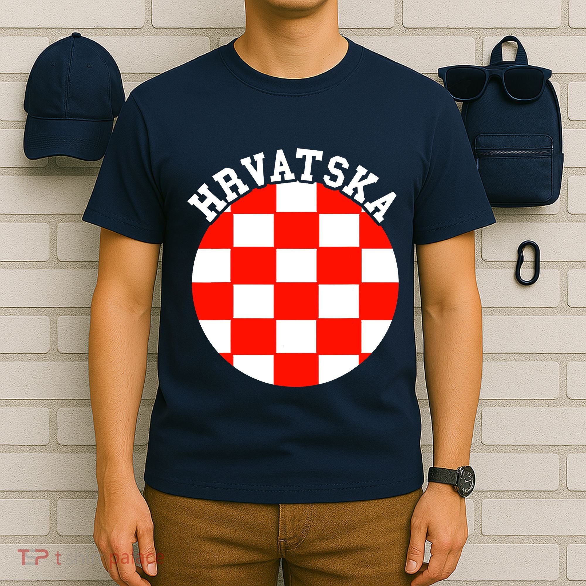 Hrvatska Croatian Flag Croatian Pride Croatian Roots Croatia T-Shirt