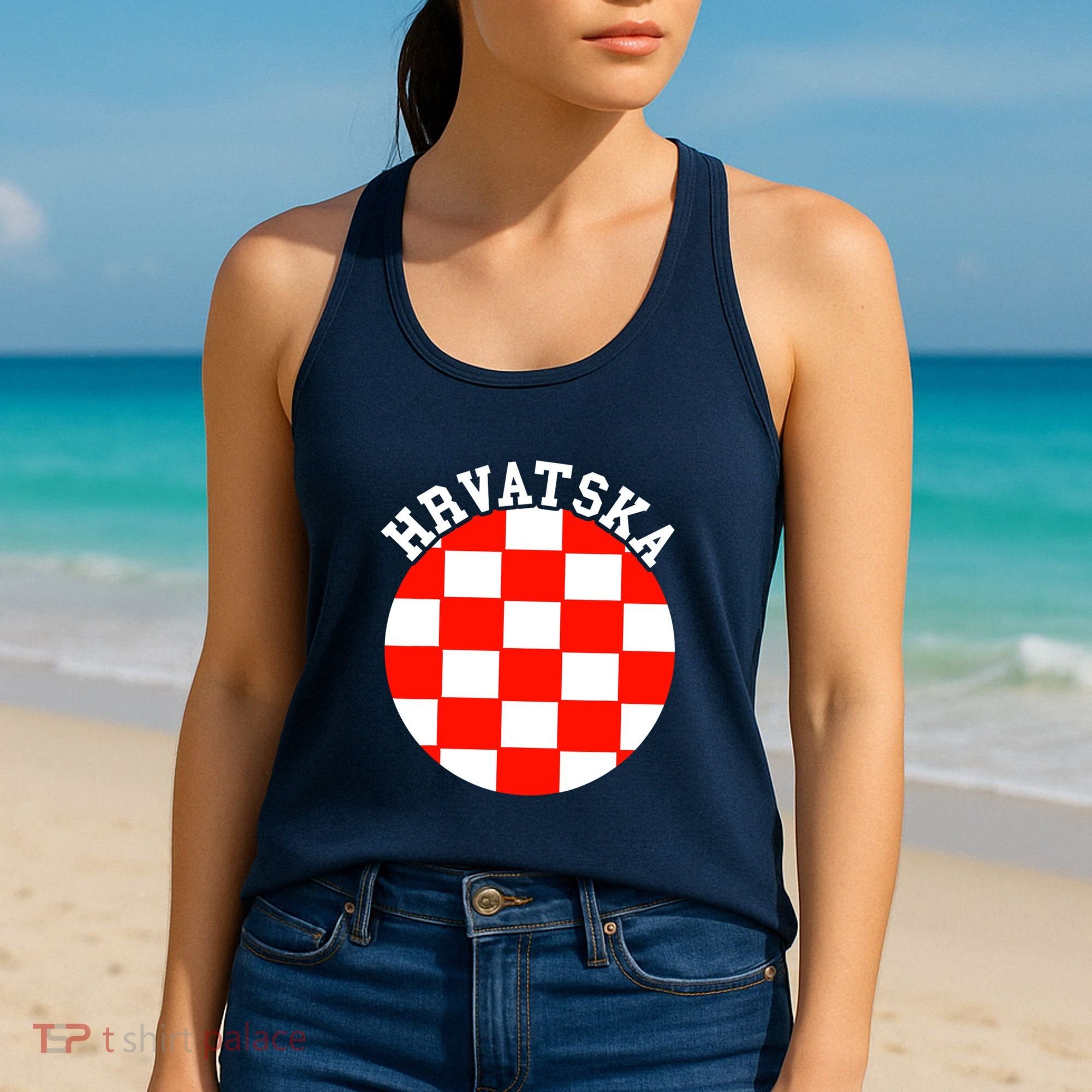 Hrvatska Croatian Flag Croatian Pride Croatian Roots Croatia Women's Tank Top