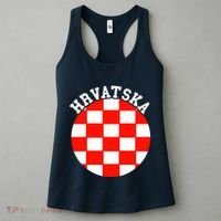 Hrvatska Croatian Flag Croatian Pride Croatian Roots Croatia Women's Tank Top thumb 3