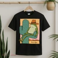 Howdy Cactus Frog Hat Meme Cute T-Shirt thumb 2