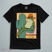Howdy Cactus Frog Hat Meme Cute T-Shirt thumb 5