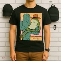 Howdy Cactus Frog Hat Meme Cute T-Shirt thumb 6