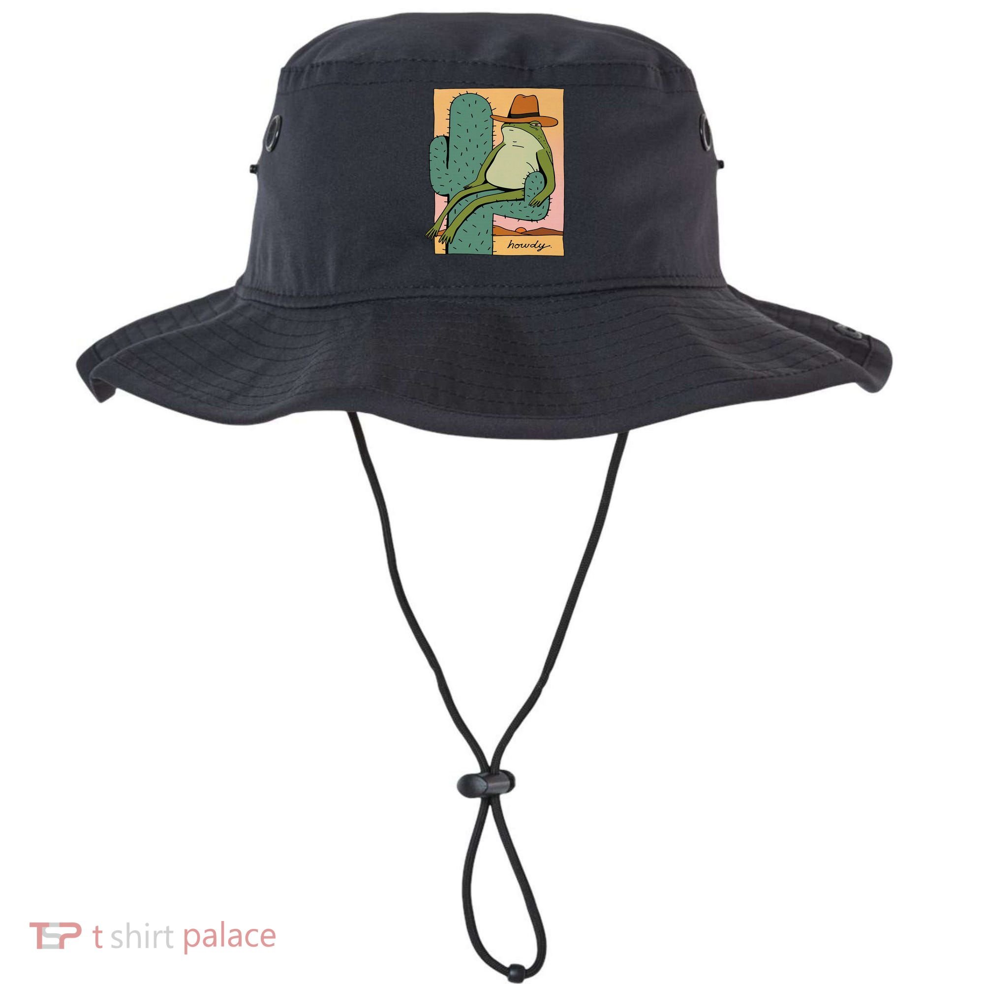 Howdy Cactus Frog Hat Meme Cute Bucket Hat