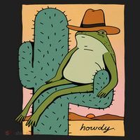 Howdy Cactus Frog Hat Meme Cute Beanie thumb 2