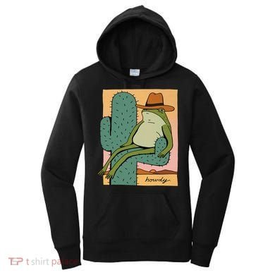 Howdy Cactus Frog Hat Meme Cute Women's Hoodie