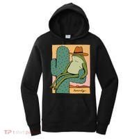 Howdy Cactus Frog Hat Meme Cute Women's Hoodie thumb 0