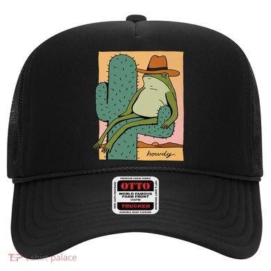 Howdy Cactus Frog Hat Meme Cute Hat