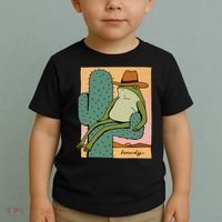 Howdy Cactus Frog Hat Meme Cute Toddler T-Shirt thumb 2