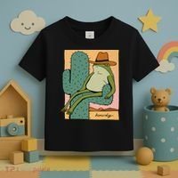 Howdy Cactus Frog Hat Meme Cute Toddler T-Shirt thumb 3