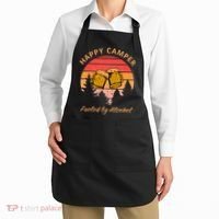 Happy Camper Fueled by Alcohol Camping Group Party Ideas Apron thumb 2
