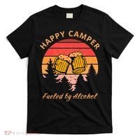 Happy Camper Fueled by Alcohol Camping Group Party Ideas T-Shirt thumb 0