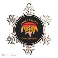 Happy Camper Fueled by Alcohol Camping Group Party Ideas Ornament thumb 0