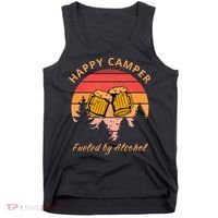 Happy Camper Fueled by Alcohol Camping Group Party Ideas Tank Top thumb 0