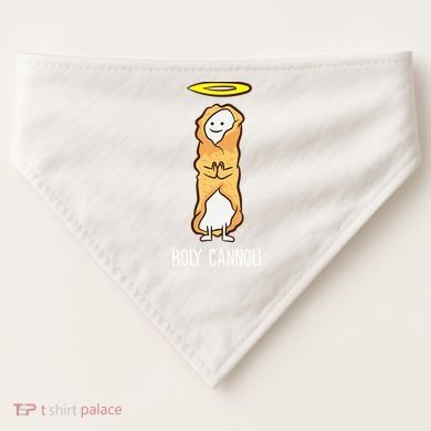 Holy Cannoli Funny Cannoli USA-Made Doggie Bandana
