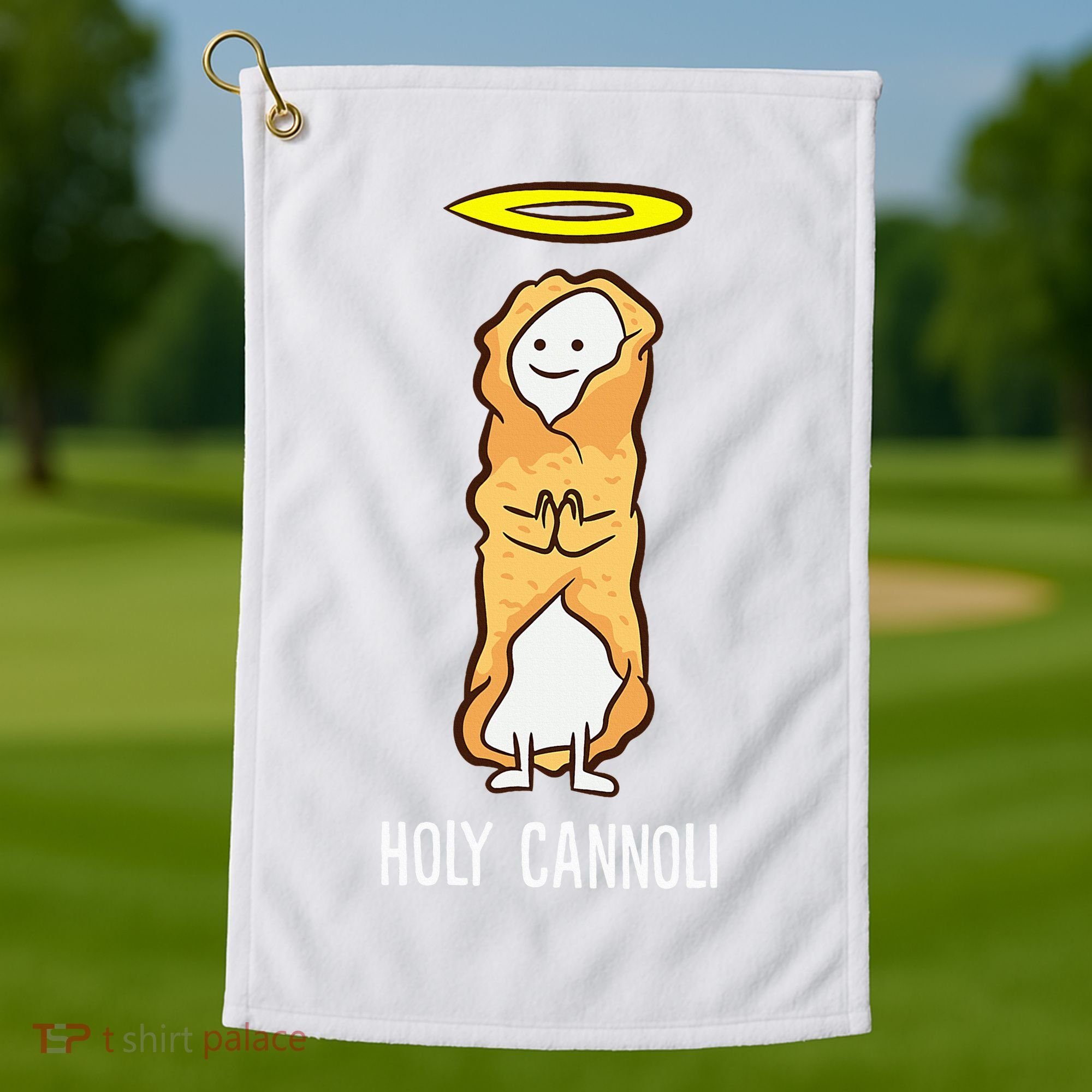 Holy Cannoli Funny Cannoli Golf Towel