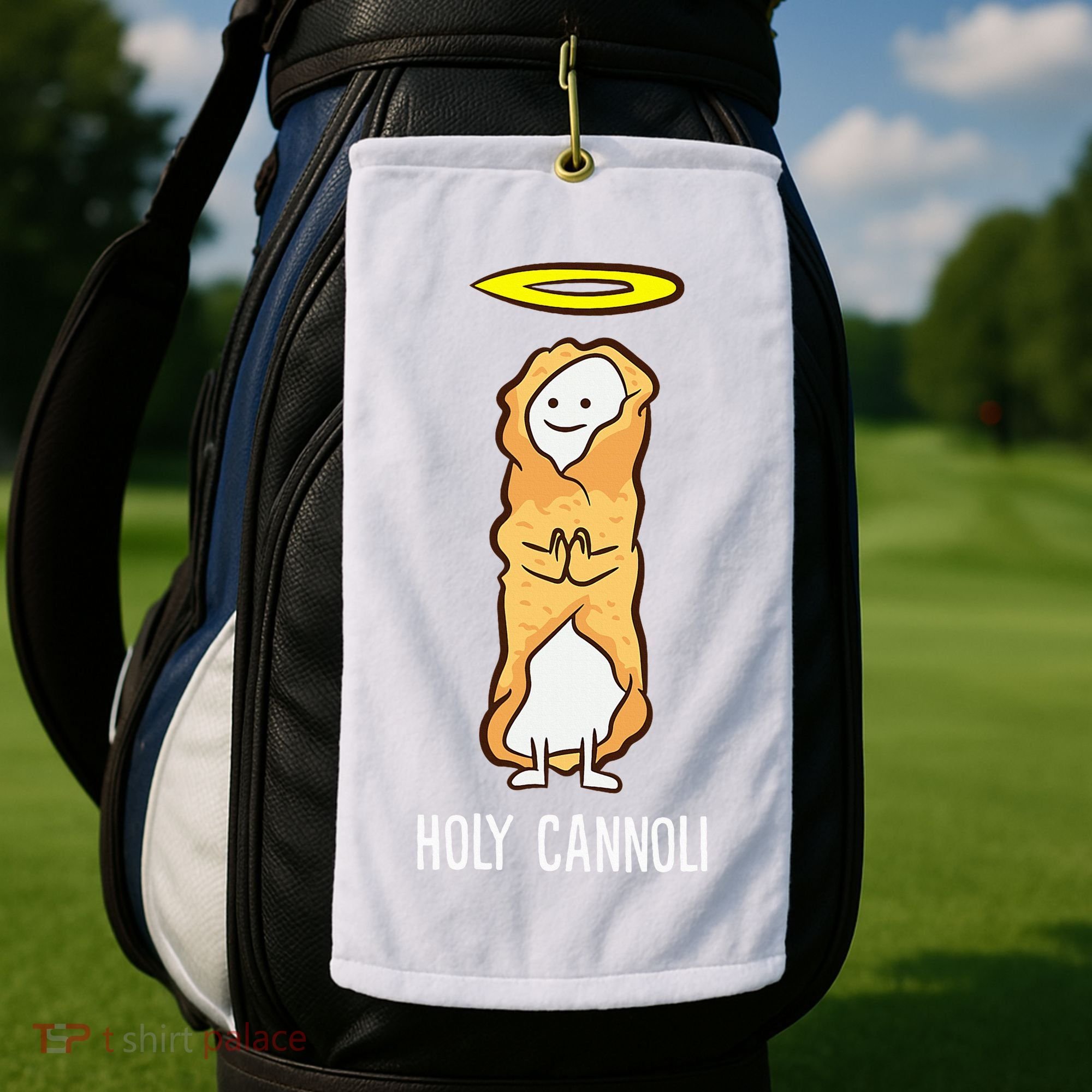 Holy Cannoli Funny Cannoli Golf Towel