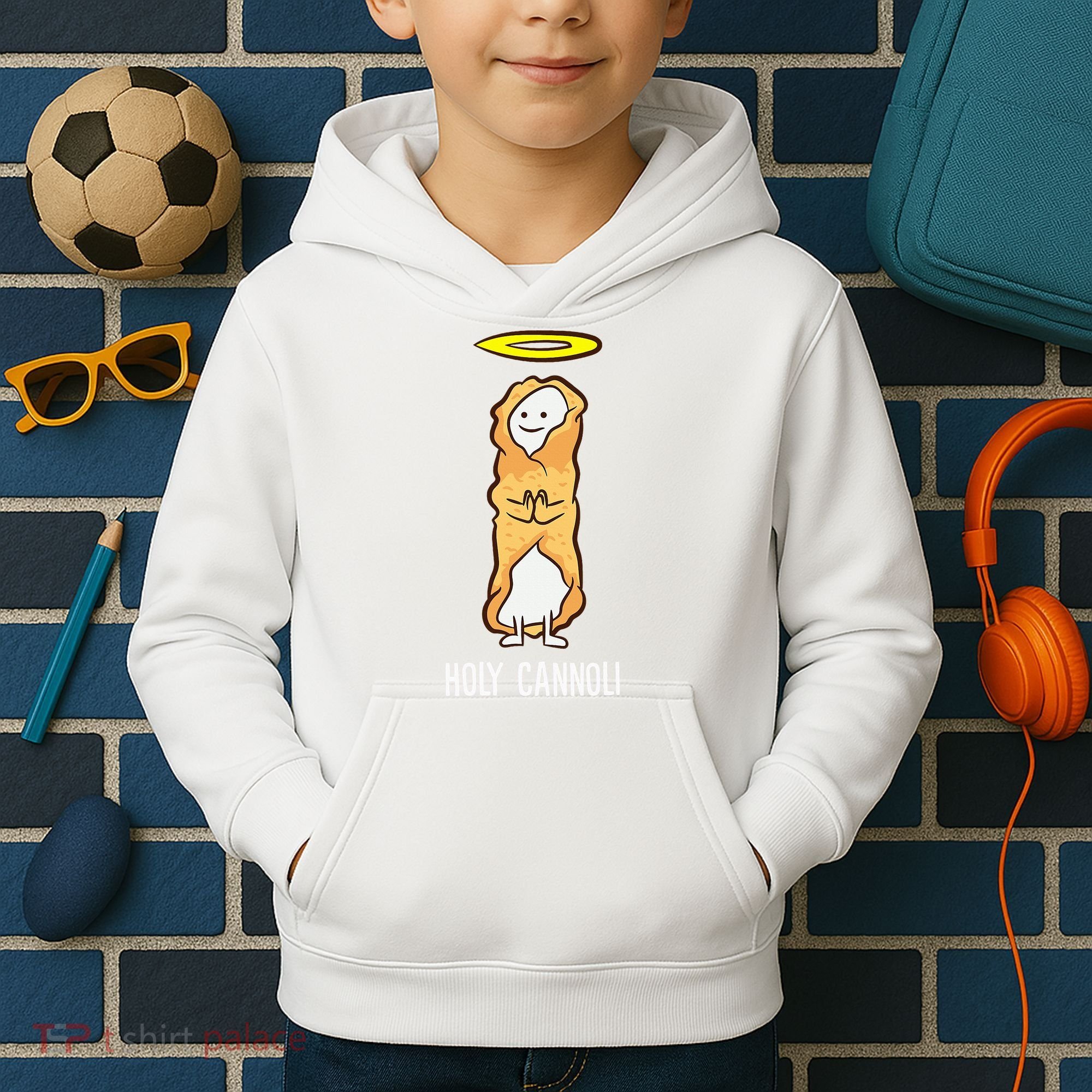 Holy Cannoli Funny Cannoli Kids Hoodie