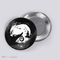 Halloween Costume for Bearded Dragon Spooky Moon Silhouette Button thumb 0