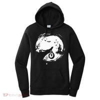 Halloween Costume for Bearded Dragon Spooky Moon Silhouette Women's Hoodie thumb 0