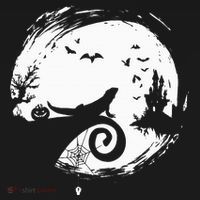 Halloween Costume for Bearded Dragon Spooky Moon Silhouette Women's Hoodie thumb 2
