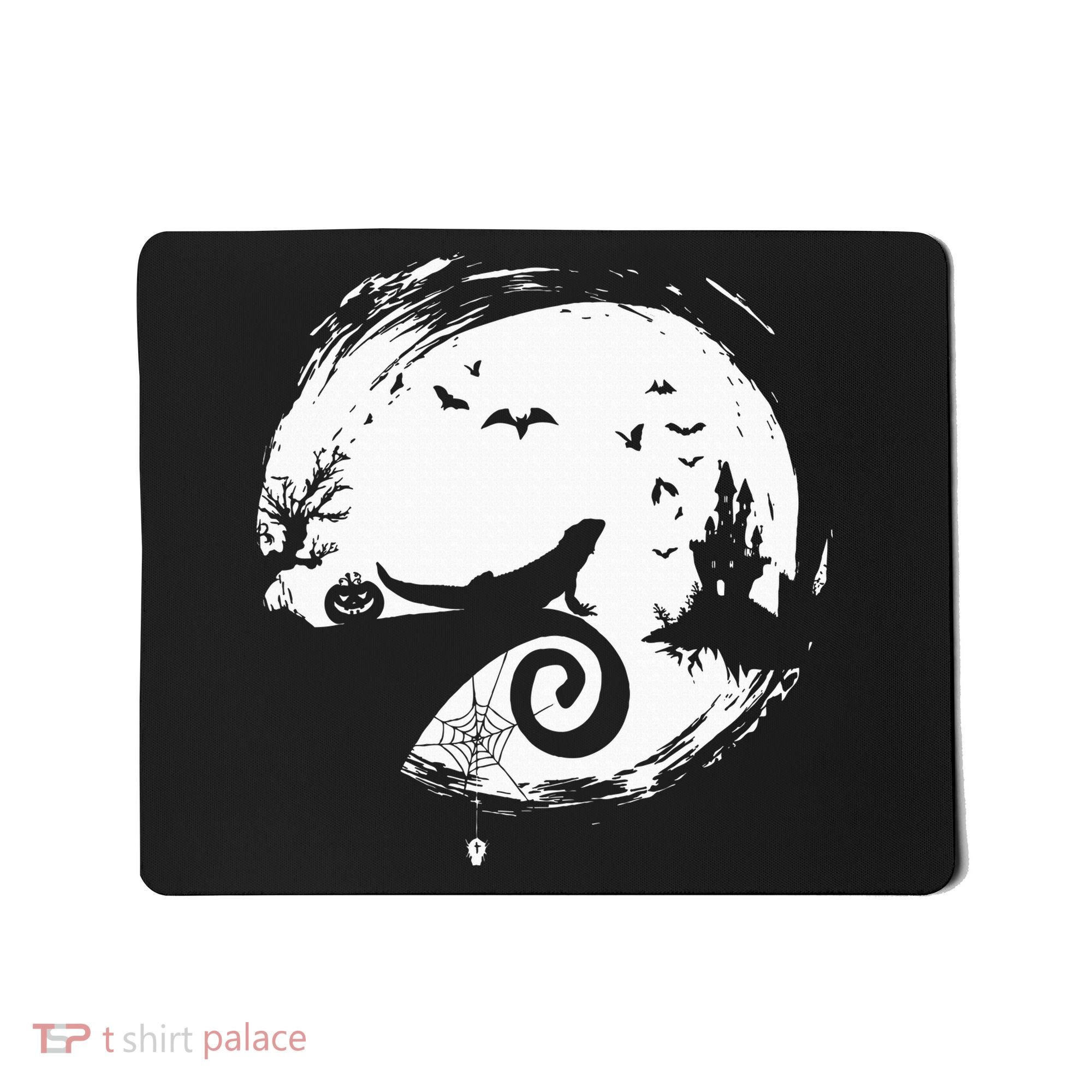 Halloween Costume for Bearded Dragon Spooky Moon Silhouette Mousepad