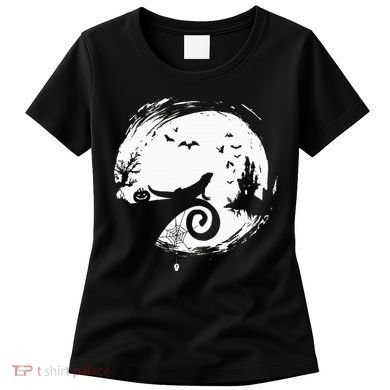 Halloween Costume for Bearded Dragon Spooky Moon Silhouette Women's T-Shirt