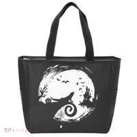 Halloween Costume for Bearded Dragon Spooky Moon Silhouette Tote Bag thumb 0