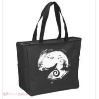 Halloween Costume for Bearded Dragon Spooky Moon Silhouette Tote Bag thumb 2