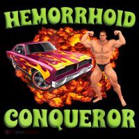 Hemorrhoid Conqueror Funny Meme Weird Offensive Cringe Joke Women's Hoodie thumb 2