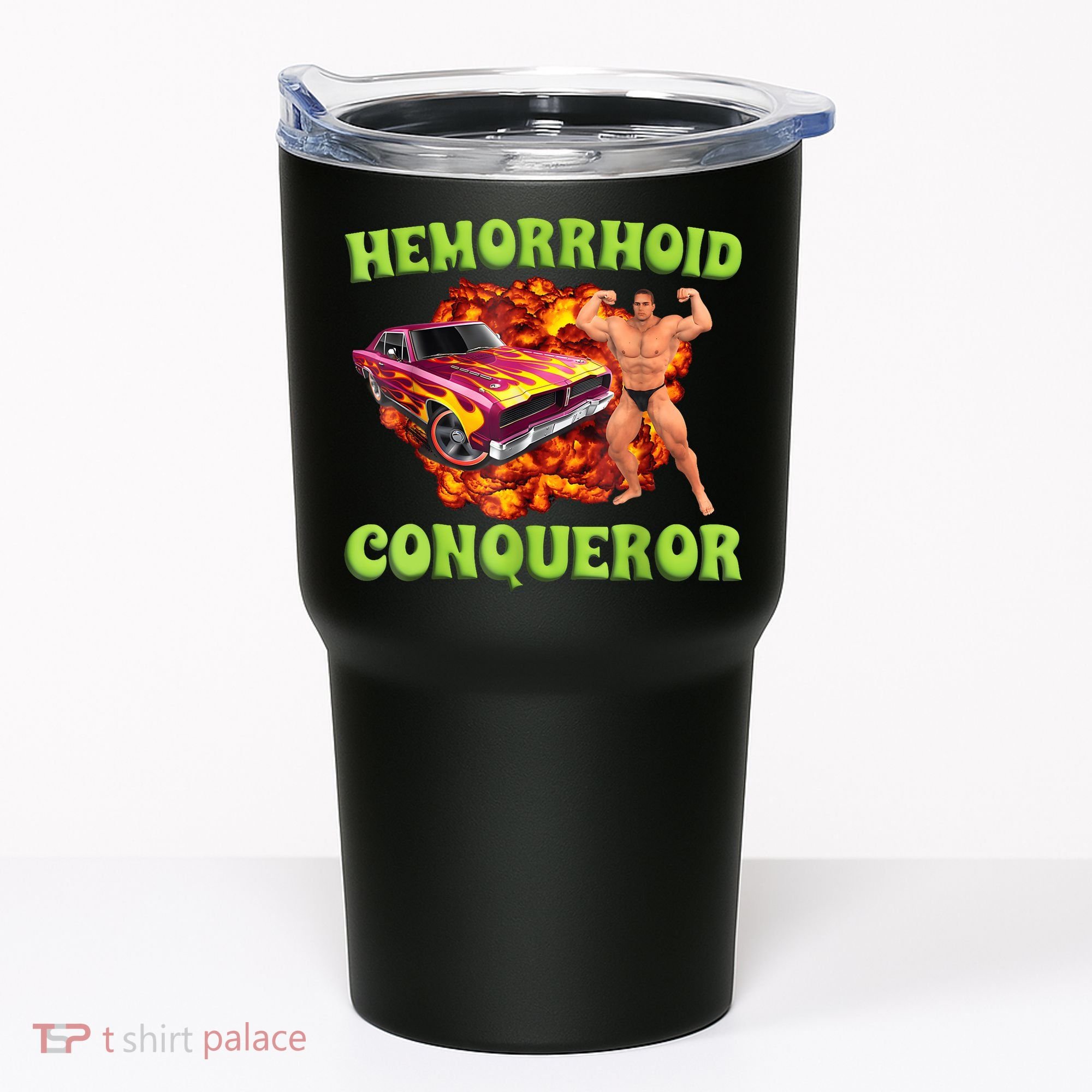 Hemorrhoid Conqueror Funny Meme Weird Offensive Cringe Joke Tumbler